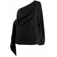 Nº21 Blusa ombro único com drapeado - Preto