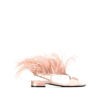 Nº21 Sandália com plumas - Neutro