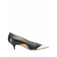 Nº21 Sapato de salto tricolor - Preto