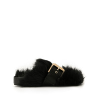 Nº21 Slipper com pelo - Preto