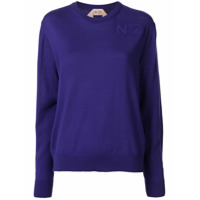 Nº21 Suéter com logo no busto - Roxo