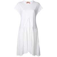 Nº21 Vestido com sobreposição - Branco