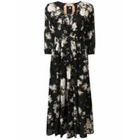 Nº21 Vestido midi com estampa floral - Preto