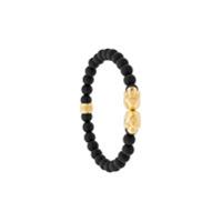 Northskull Pulseira Skull dupla - Preto