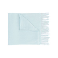 N.Peal Echarpe de cashmere com trama - Azul