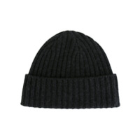 N.Peal Gorro de cashmere com nervuras - Cinza