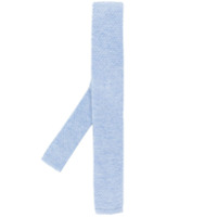 N.Peal Gravata lisa de tricô - Azul