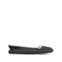 N.Peal Slipper com laço - Cinza