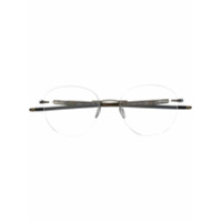 Oakley Armação de óculos redonda - Metálico
