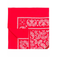 Off-White Bandana com estampa - Vermelho