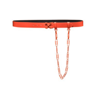 Off-White Cinto com corrente - Laranja
