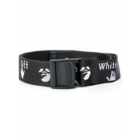 Off-White Cinto com estampa de logo - Preto