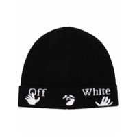Off-White Gorro com logo - Preto