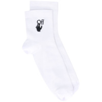 Off-White Par de meias com logo - Branco