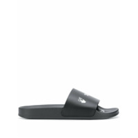 Off-White Slide com estampa de logo - Preto