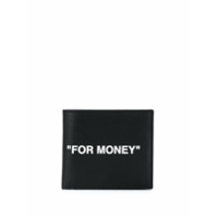 Off-White slogan-print wallet - Preto
