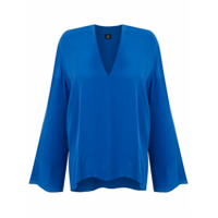 Osklen Camisa Classy de seda - Azul