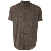 Osklen Camisa Rough stripes - Cinza