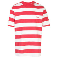 Palace Camiseta com listras - Vermelho