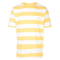 Palace striped logo print T-shirt - Amarelo