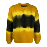 Palm Angels Suéter tie-dye de tricô - Amarelo