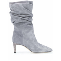 Paris Texas Bota com salto médio - Cinza