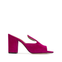 Paris Texas Mule de camurça - Roxo