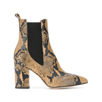 Paris Texas snakeskin-print boots - Marrom