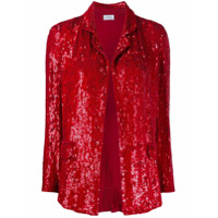 P.A.R.O.S.H. Blazer Gummy com paetês - Vermelho