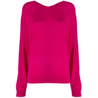 P.A.R.O.S.H. Blusa decote canoa de tricô - Rosa