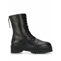 P.A.R.O.S.H. Bota plataforma com cadarço - Preto