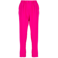 P.A.R.O.S.H. Calça cenoura cropped - Rosa