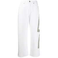 P.A.R.O.S.H. Calça jeans cropped Caba - Branco