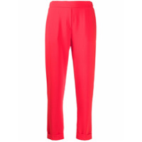 P.A.R.O.S.H. Calça slim lisa - Vermelho