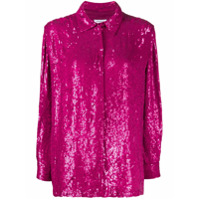 P.A.R.O.S.H. Camisa Gummy com paetês - Rosa