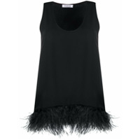 P.A.R.O.S.H. Regata com detalhe de plumas - Preto