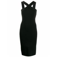 P.A.R.O.S.H. Vestido lápis frente única - Preto