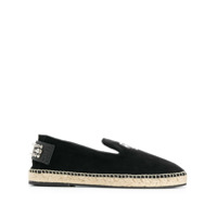 Philipp Plein Espadrille com logo - Preto