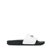 Philipp Plein Slide flat com logo - Branco