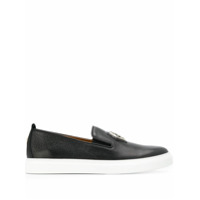 Philipp Plein Tênis slip-on com logo - BLACK