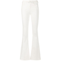 Pinko Calça jeans bootcut com cinto - Branco