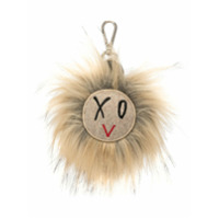 Ports V Chaveiro XOV com pelos - Marrom