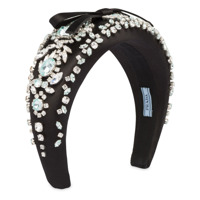 Prada embellished headband - Preto
