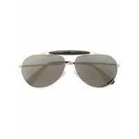 Prada Eyewear Óculos de sol aviador - Metálico