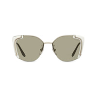 Prada Eyewear Óculos de sol 'Ornate' - Cinza