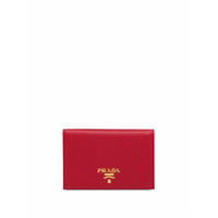 Prada Porta-cartões com logo - Vermelho