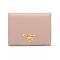 Prada saffiano foldover wallet - Rosa