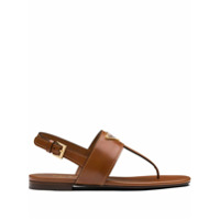 Prada Sandália de couro - Marrom