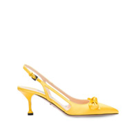 Prada Sapato com detalhe de laço - Amarelo