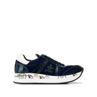 Premiata Tênis com patch de logo 'Conny' - Azul